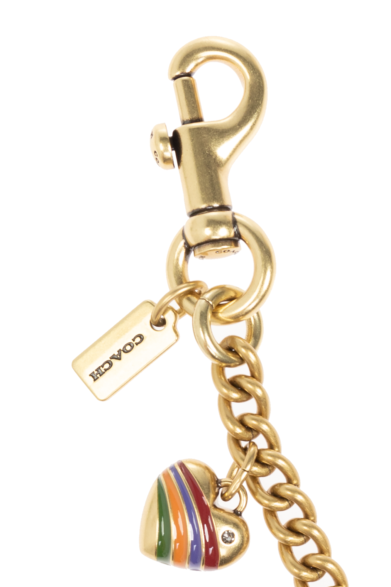 Gold Keychain with charms Coach - Vitkac AS
